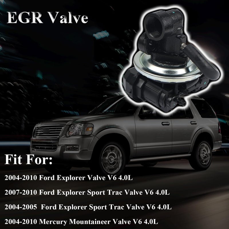 TINJO صمام EGR EGV1055 يناسب 2004-2010 فورد إكسبلورر، لإكسبلورر سبورت تراك، لمركوري ماونتنير V6 4.0L استبدال غاز العادم EGR رقم OE 5L2Z9D475A - Image 2